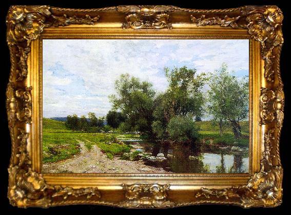 framed  Hugh Bolton Jones On the Green River, ta009-2